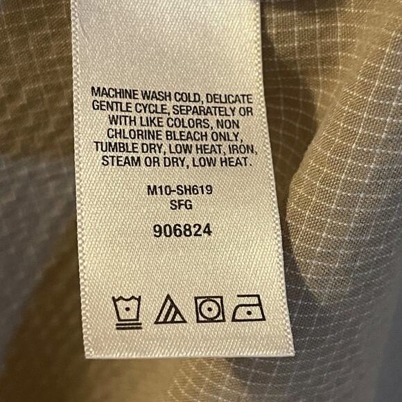 Cabela's Men Button Down Tan Short Sleeves Pocket Front Shirt Size Medium #56835 - Picture 7 of 7